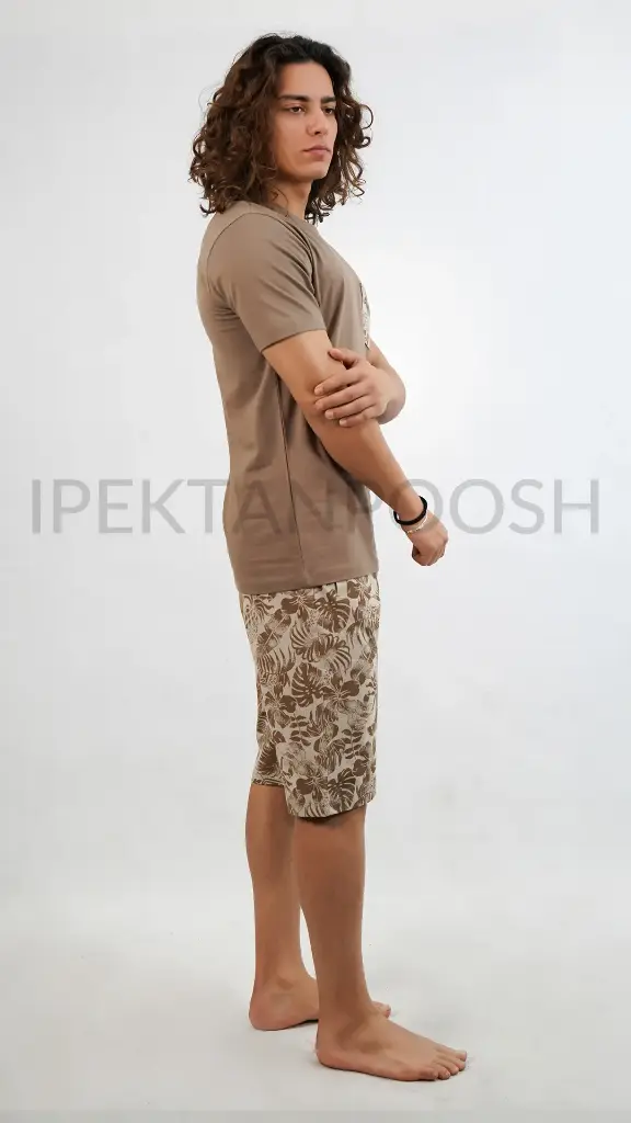 ست پلوشرت و شلوارک مردانه