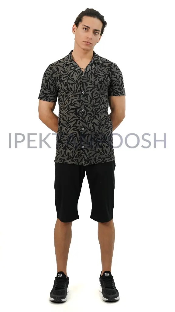 ست پیراهن و  شلوارک چاپی مردانه