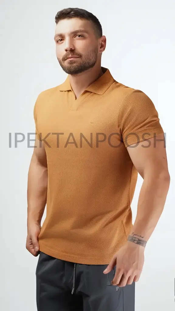 ست  تیشرت شلوارک یقه گرد چاپی مردانه