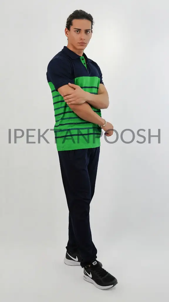 ست پلوشرت سه دکمه و شلوار