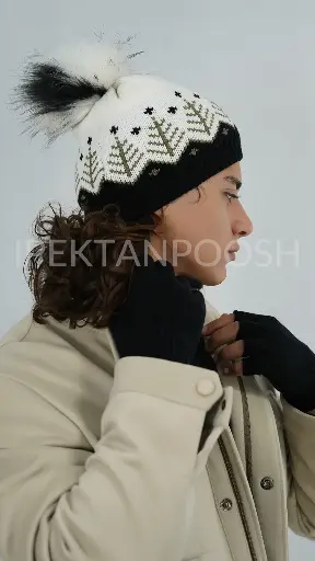 ست شال کلاه سه تکه