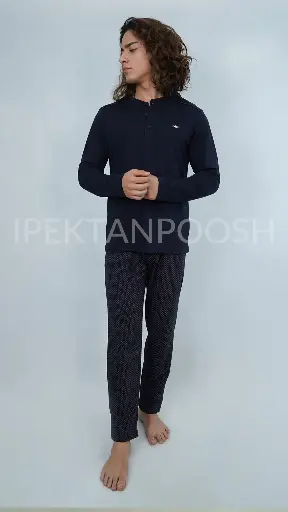 ست بلوز سه دکمه و شلوار برند وارداتی مردانه