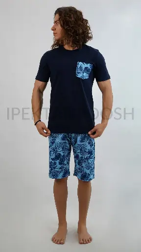 ست پلوشرت و شلوارک مردانه